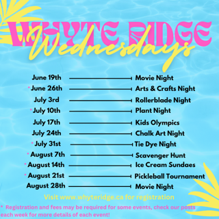 Whyte Ridge Wednesdays